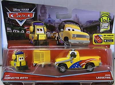 MATTEL CARS 2016 2PACK JEFF GORVETTE PITTY &amp; JOHN LASSETIRE