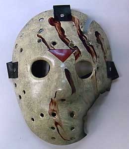 個人ハンドメイド品 13日の金曜日 パート7版 JASON ホッケーマスク [血糊付き]