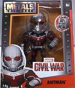 JADA TOYS METALS DIE CAST 4インチフィギュア 映画版 CAPTAIN AMERICA: CIVIL WAR ANTMAN パッケージ傷み特価