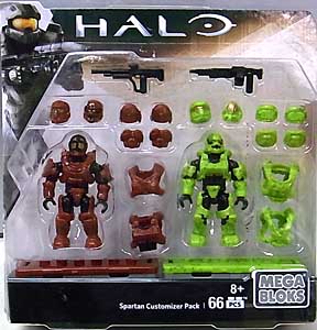 MEGA BLOKS HALO SPARTAN CUSTOMIZER PACK SPARTAN SOLDIER & SPARTAN RECRUIT