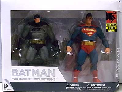 DC COLLECTIBLES BATMAN THE DARK KNIGHT RETURNS BATMAN & SUPERMAN 2PACK