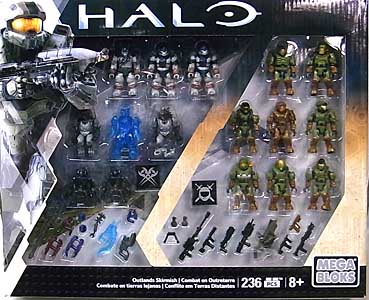 MEGA BLOKS HALO COLLECTOR PACK OUTLANDS SKIRMISH パッケージ傷み＆パーツ外れ特価