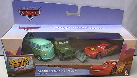 MATTEL CARS 2016 RADIATOR SPRINGS CLASSIC MAIN STREET EVENT 3PACK