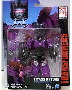 HASBRO TRANSFORMERS GENERATIONS TITANS RETURN DELUXE CLASS VORATH & MINDWIPE