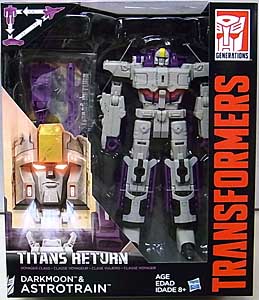 HASBRO TRANSFORMERS GENERATIONS TITANS RETURN VOYAGER CLASS DARKMOON & ASTROTRAIN