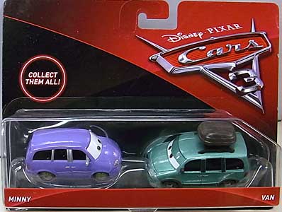 MATTEL CARS 3 2PACK MINNY & VAN ブリスターハガレ特価