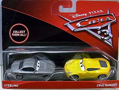 MATTEL CARS 3 2PACK STERLING & CRUZ RAMIREZ