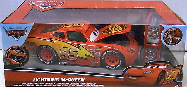 JADA TOYS METALS DIE CAST 1/24スケール CARS 2017 LIGHTNING McQUEEN EXCLUSIVE TIRE RACK EDITION