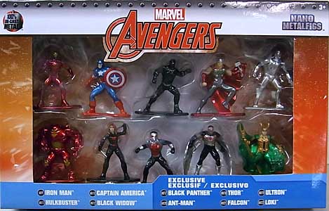 JADA TOYS NANO METALFIGS AVENGERS 10PACK