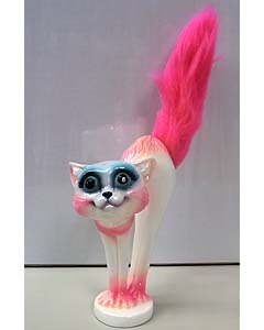 MAD SCULPTURES SCARED CAT [PINK]