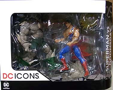 DC COLLECTIBLES DC ICONS SUPERMAN VS DOOMSDAY 2PACK