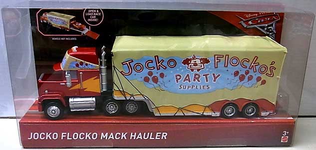 MATTEL CARS 3 HAULER JOCKO FLOCKO MACK HAULER パッケージ傷み特価