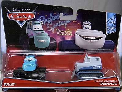 MATTEL CARS 2017 2PACK SULLEY &amp; YETI THE ABOMINABLE SNOWPLOW 台紙傷み特価