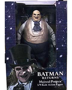 NECA BATMAN RETURNS 1/4スケールアクションフィギュア MAYORAL PENGUIN [DANNY DEVITO]