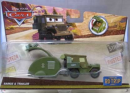 MATTEL CARS 2017 ROAD TRIP SARGE & TRAILER ブリスターハガレ特価