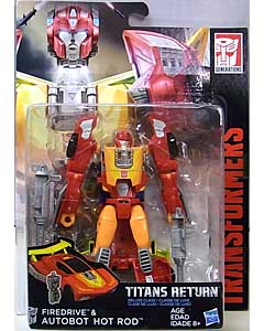 HASBRO TRANSFORMERS GENERATIONS TITANS RETURN DELUXE CLASS FIREDRIVE &amp; AUTOBOT HOT ROD