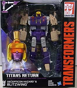 HASBRO TRANSFORMERS GENERATIONS TITANS RETURN VOYAGER CLASS DECEPTICON HAZARD & BLITZWING