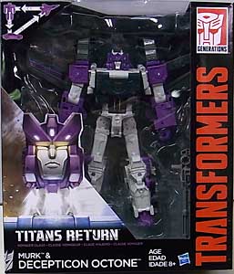 HASBRO TRANSFORMERS GENERATIONS TITANS RETURN VOYAGER CLASS MURK & DECEPTICON OCTONE