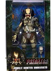 NECA PREDATORS 7インチアクションフィギュア PREDATOR 30TH ANNIVERSARY JUNGLE HUNTER UNMASKED パッケージ傷み特価