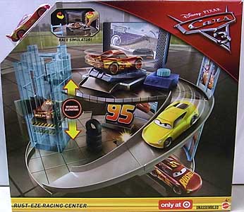 MATTEL CARS 3 PLAYSET RUST-EZE RACING CENTER パッケージ傷み特価