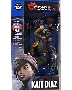 McFARLANE GEARS OF WAR 4 COLOR TOPS: BLUE WAVE 7インチアクションフィギュア KAIT DIAZ