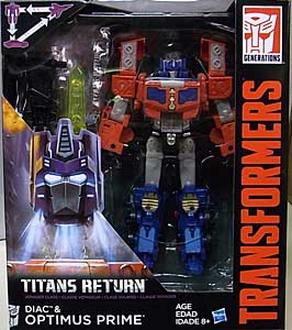 HASBRO TRANSFORMERS GENERATIONS TITANS RETURN VOYAGER CLASS DIAC & OPTIMUS PRIME パッケージ傷み特価