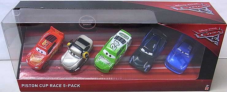 MATTEL CARS 3 PISTON CUP RACE 5PACK