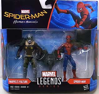 HASBRO MARVEL LEGENDS SERIES 2017 3.75インチアクションフィギュア 2PACK 映画版 SPIDER-MAN: HOMECOMING MARVEL&#039;S VULTURE &amp; SPIDER-MAN