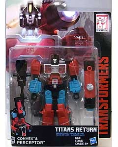 HASBRO TRANSFORMERS GENERATIONS TITANS RETURN DELUXE CLASS CONVEX & PERCEPTOR