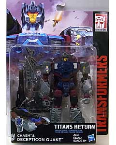 HASBRO TRANSFORMERS GENERATIONS TITANS RETURN DELUXE CLASS CHASM & DECEPTICON QUAKE ブリスターハガレ特価