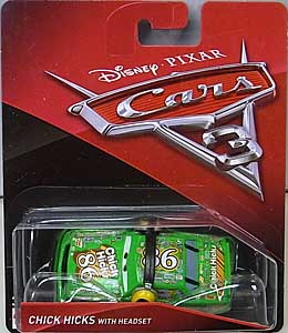 MATTEL CARS 3 シングル CHICK HICKS WITH HEADSET