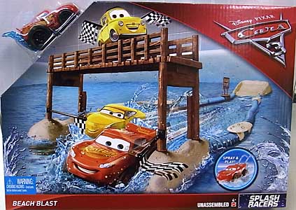 MATTEL CARS 3 PLAYSET SPLASH RACERS BEACH BLAST