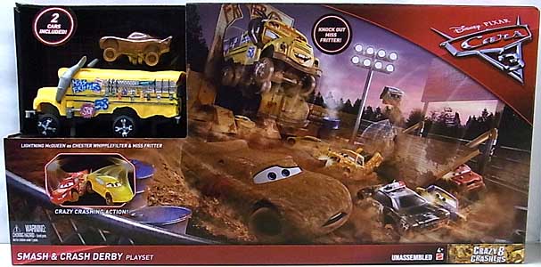 MATTEL CARS 3 PLAYSET SMASH & CRASH DERBY ワケアリ特価