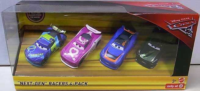 MATTEL CARS 3 NEXT-GEN RACERS 4PACK パッケージ傷み特価