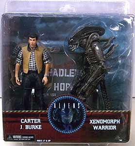 NECA ALIEN 7インチアクションフィギュア HADLEYS HOPE CARTER J. BURKE & XENOMORPH WARRIOR 2PACK