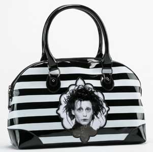 ROCK REBEL STRIPED HANDBAG EDWARD SCISSORHANDS