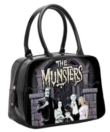 ROCK REBEL BOWLER HANDBAG THE MUNSTERS