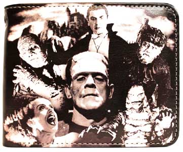 ROCK REBEL BILLFOLD UNIVERSAL MONSTERS COLLAGE