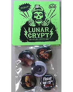 LUNAR CRYPT BOOTLEG BUTTONS FRIDAY THE 13TH