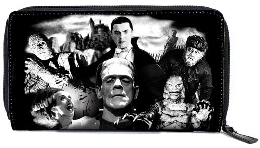 ROCK REBEL WALLET UNIVERSAL MONSTERS COLLAGE