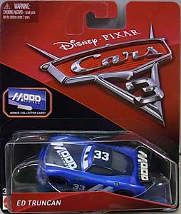 MATTEL CARS 3 シングル ED TRUNCAN [BONUS COLLECTOR CARD] 台紙傷み特価