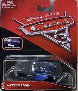 MATTEL CARS 3 シングル JACKSON STORM [BONUS COLLECTOR CARD]