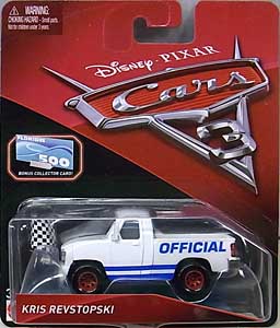 MATTEL CARS 3 シングル KRIS REVSTOPSKI [BONUS COLLECTOR CARD]