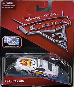 MATTEL CARS 3 シングル PAT TRAXSON [BONUS COLLECTOR CARD]