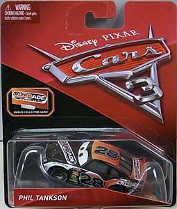 MATTEL CARS 3 シングル PHIL TANKSON [BONUS COLLECTOR CARD] 台紙傷み特価