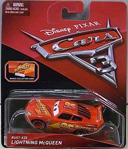 MATTEL CARS 3 シングル RUST-EZE LIGHTNING McQUEEN [BONUS COLLECTOR CARD] ブリスターワレ特価