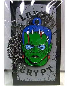 LUNAR CRYPT ENAMEL PIN WEAR-A-WEIRDO MONSTER WITH CHAIN