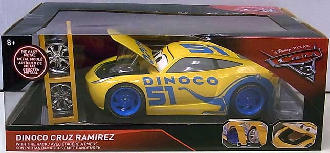 JADA TOYS METALS DIE CAST 1/24スケール CARS 3 DINOCO CRUZ RAMIREZ WITH TIRE RACK