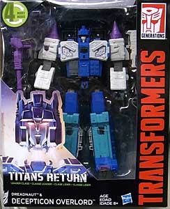 HASBRO TRANSFORMERS GENERATIONS TITANS RETURN LEADER CLASS DREADNAUT & DECEPTICON OVERLORD パッケージ傷み特価