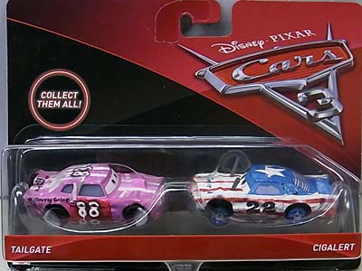 MATTEL CARS 3 2PACK TAILGATE & CIGALERT